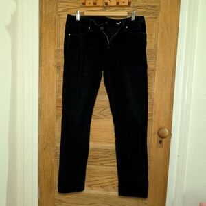 Gap skinny black corduroy pant